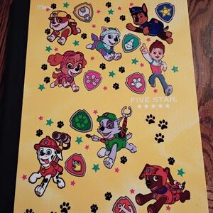 Five Star Yellow Paw Patrol Character Notebook